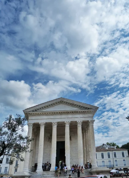 Římský chrám maison carree, nimes, Francie — Stock fotografie
