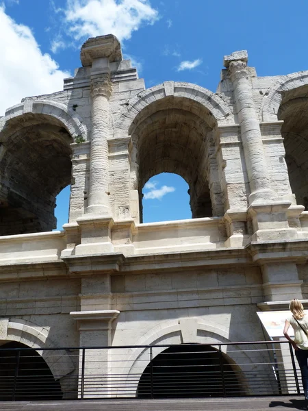 Detalj av amfiteatern av arles, france — Stockfoto