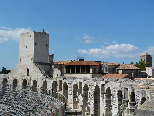 L'anfiteatro di Arles, Francia — Foto Stock