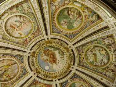 freskler Villa farnese, caprarola, lazio, İtalya