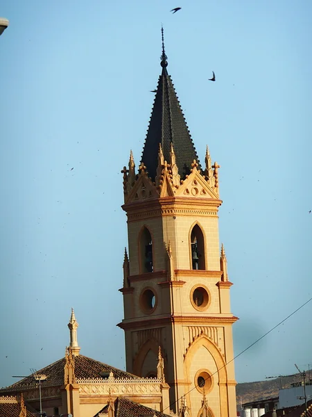 Zvonice katedrály Malaga, Španělsko — Stock fotografie