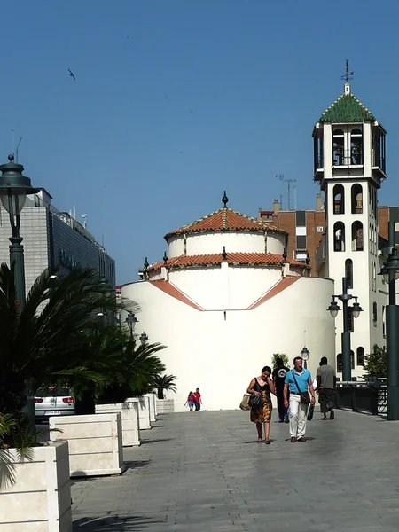 Moderne kerk van malaga, Spanje — Stockfoto