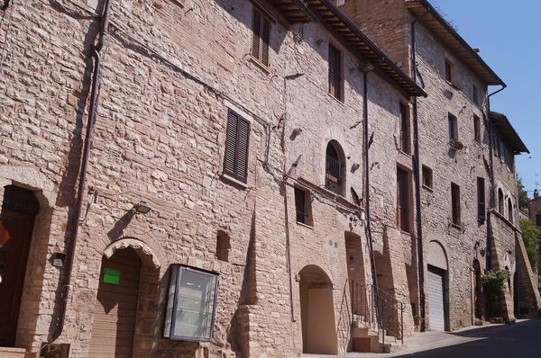 Typische Straat Van Assisi Italië — Stockfoto