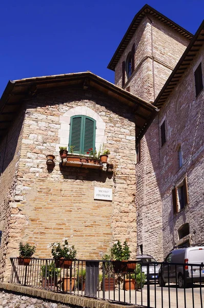 Frondini Sikátor Assisiben Olaszország — Stock Fotó