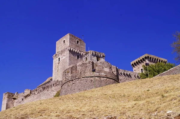 Rocca Major Assisi Italia — Foto Stock