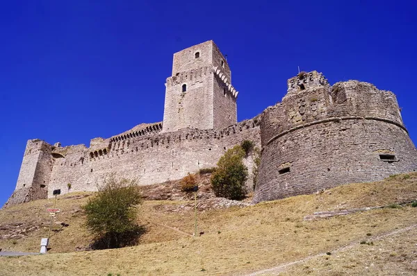 Rocca Major Assisiben Olaszországban — Stock Fotó