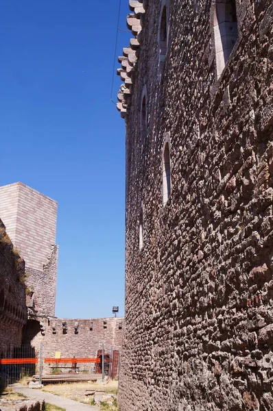 Vnitřní Nádvoří Rocca Major Assisi Itálie — Stock fotografie