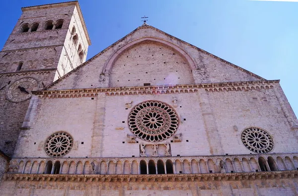 Kathedraal Van San Rufino Assisi Italië — Stockfoto