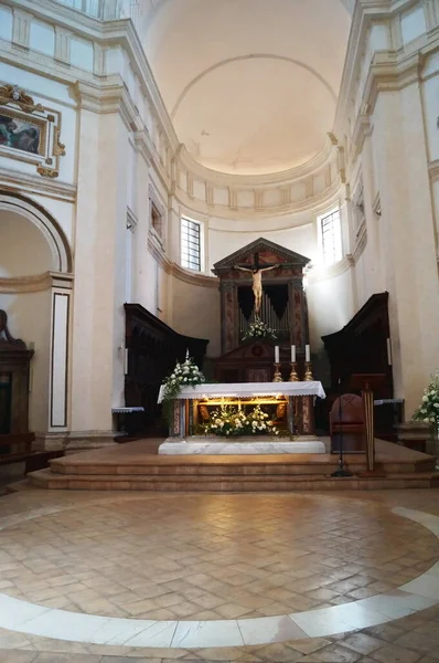 Interior Catedral San Rufino Asís Italia — Foto de Stock