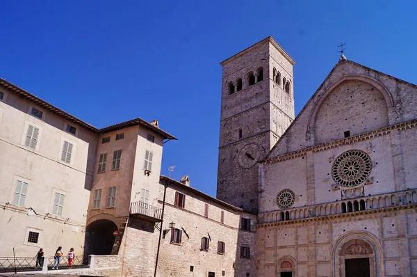 Katedrála San Rufino Assisi Itálie — Stock fotografie