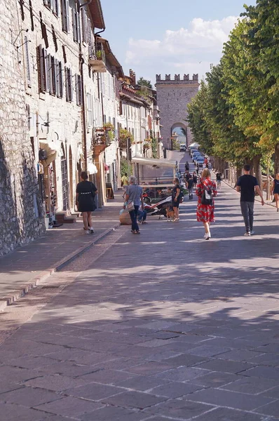 Borgo Aretino Street Asís Italia — Foto de Stock