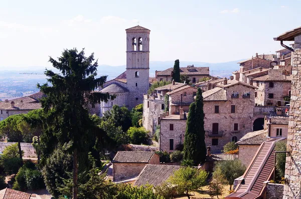 Άποψη Του Ιστορικού Κέντρου Της Ασίζης Ιταλία — Φωτογραφία Αρχείου