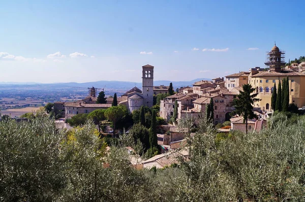 Vista Del Centro Histórico Asís Italia — Foto de Stock