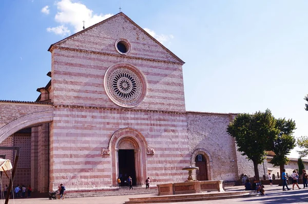Basilica Santa Chiara Assisi Italia — Foto Stock