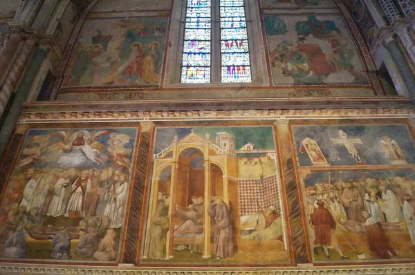 Frescoes Upper Basilica San Francesco Assisi Italy — Stock Photo, Image