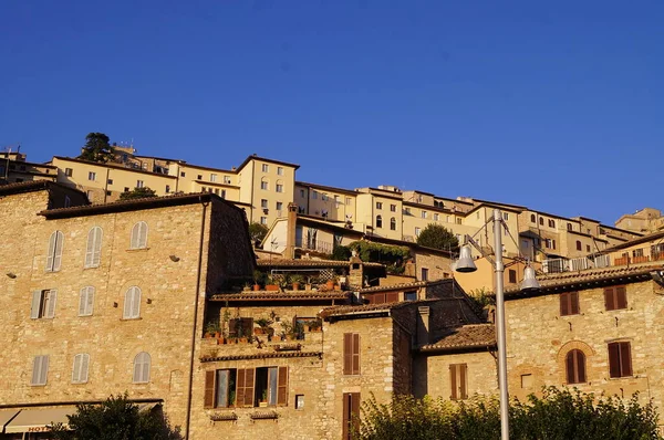 Utsikt Över Den Medeltida Gamla Staden Assisi Italien — Stockfoto