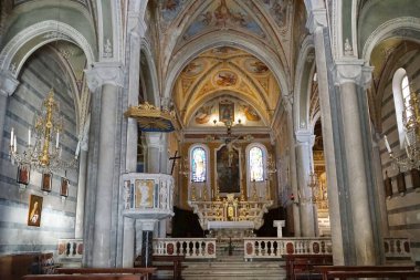 Corniglia 'daki San Pietro Kilisesi, Cinque Terre, İtalya
