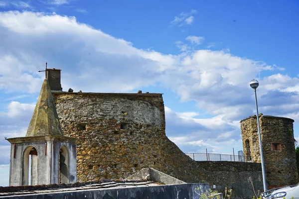 Schloss Von Riomaggiore Cinque Terre Italien — Stockfoto