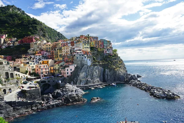 Veduta Del Paese Manarola Cinque Terre Italia — Foto Stock