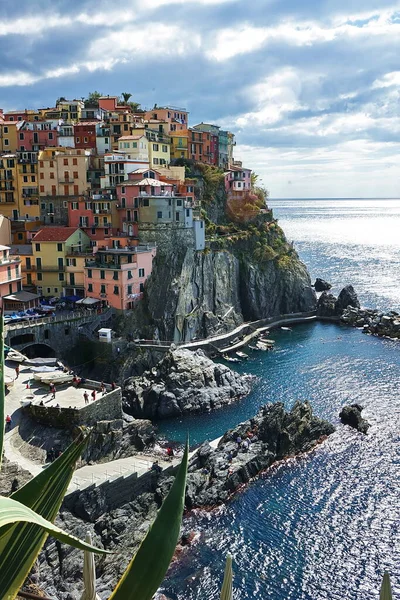 View Village Manarola Cinque Terre Italy — Stock Photo, Image