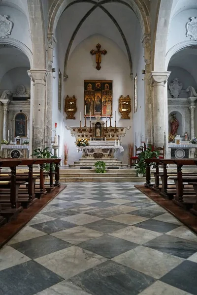 Intérieur Église San Lorenzo Martire Manarola Cinque Terre Italie — Photo