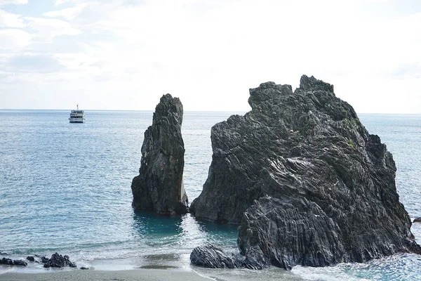 Rock Monterosso Cinque Terre Italia — Fotografie, imagine de stoc