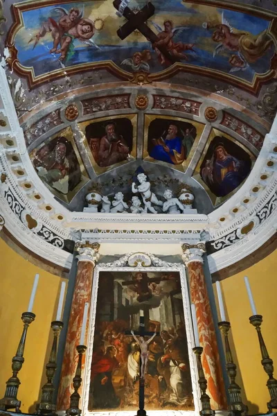 Interior Oratory Santa Croce Confraternity Whites Monterosso Cinque Terre Italy — Zdjęcie stockowe