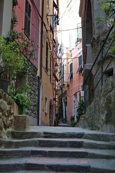 Calle Vernazza Village Cinque Terre Italia — Foto de Stock