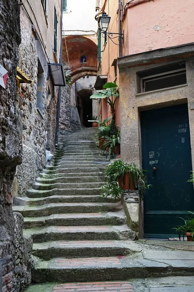 Calle Vernazza Village Cinque Terre Italia — Foto de Stock