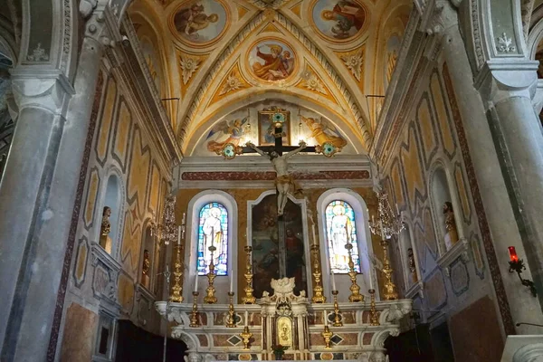 Interior Igreja San Pietro Corniglia Cinque Terre Itália — Fotografia de Stock