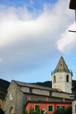 Corniglia 'daki San Pietro Kilisesi, Cinque Terre, İtalya