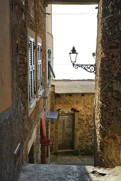 Alley Village Corniglia Cinque Terre Itália — Fotografia de Stock