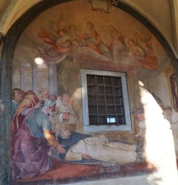 İtalya, Floransa 'daki Santa Maria Novella Manastırı' ndaki freskler.