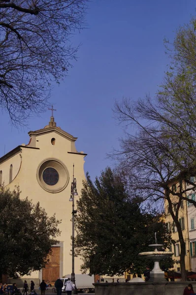 Santo Spirito Platz Florenz Italien — Stockfoto