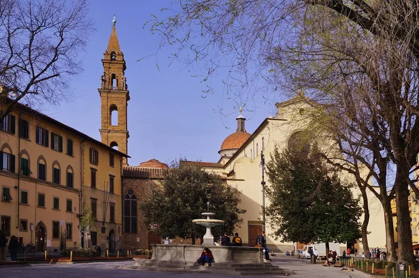 Plaza Santo Spirito Florencia Italia — Foto de Stock