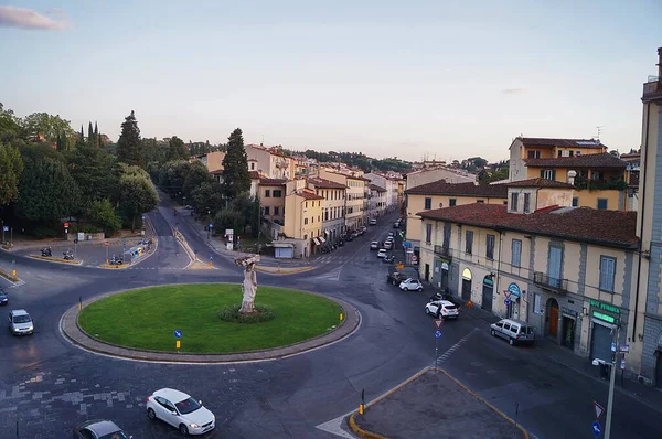 Letecký Pohled Náměstí Porta Romana Florencii Itálie — Stock fotografie