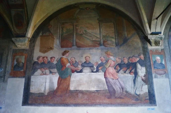 San Domenico Mesa Alimentada Por Anjos Por Santi Tito Grande — Fotografia de Stock