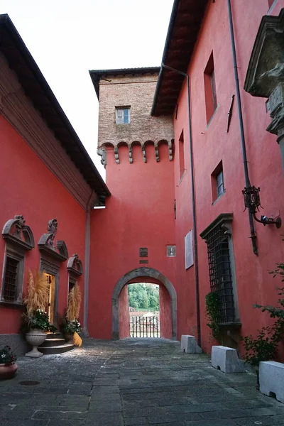 Porta Entrada Para Fortaleza Ariostesca Castelnuovo Garfagnana Toscana Itália — Fotografia de Stock