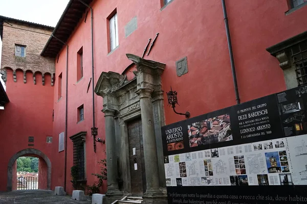 Вхідні Двері Фортеці Аріостеска Кастельнуово Гарфаньяна Тоскана Італія — стокове фото
