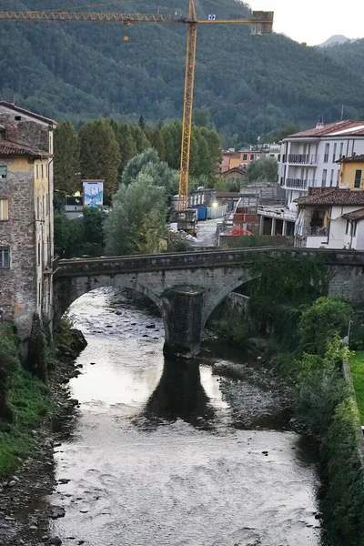 Madonnenbrücke Über Den Bach Turrite Secca Castelnuovo Garfagnana Toskana Italien — Stockfoto