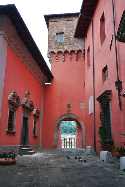 Porta Entrada Para Fortaleza Ariostesca Castelnuovo Garfagnana Toscana Itália — Fotografia de Stock