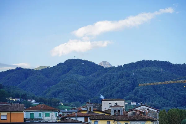 Widok Castelnuovo Garfagnana Toskania Włochy — Zdjęcie stockowe