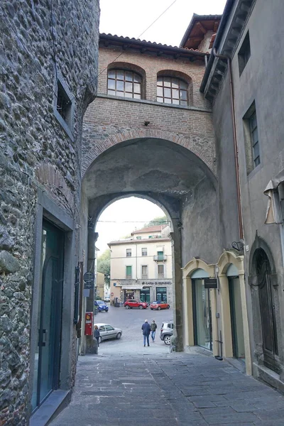 Lengkungan Dan Jembatan Benteng Ariostesca Castelnuovo Garfagnana Tuscany Italia — Stok Foto