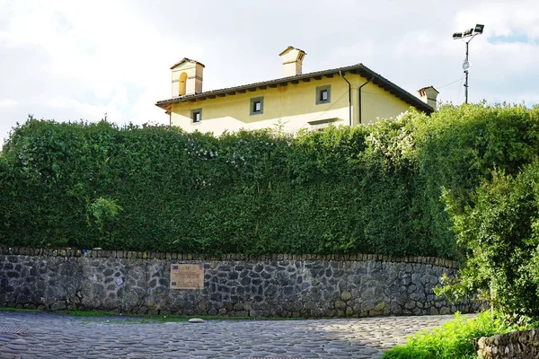 Kapitänshaus Der Festung Von Monte Alfonso Castelnuovo Garfagnana Toskana Italien — Stockfoto