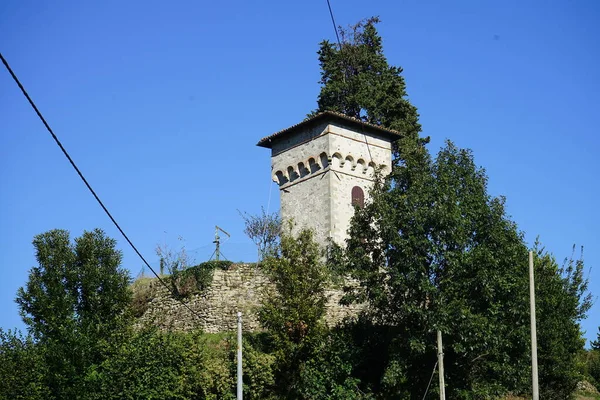 Ancient Tower Castelnuovo Garfagnana Tuscany Italy — стоковое фото