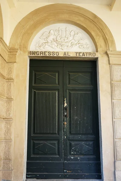 Entrance Alfieri Theater Castelnuovo Garfagnana Tuscany Italy — Fotografia de Stock