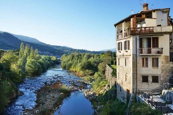 Rio Serchio Castelnuovo Garfagnana Toscana Itália — Fotografia de Stock