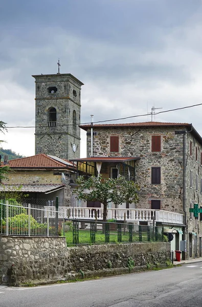 View Village Piazza Serchio Garfagnana Tuscany Italy — Foto de Stock