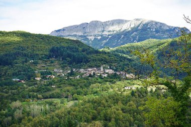 Garfagnana, Toskana, İtalya 'da Panorama