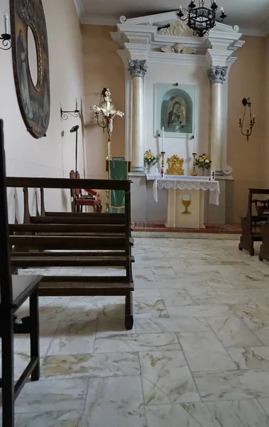 Interior Church San Romano Martire San Romano Garfagnana Tuscany Italy — Stock Photo, Image